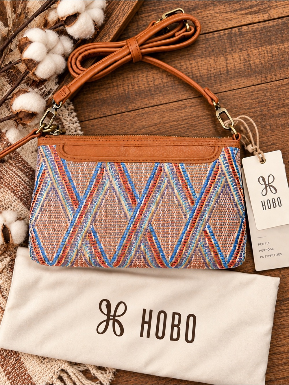 HOBO Darcy Convertible Bag NWT | Boho Woven Crossbody Wristlet
